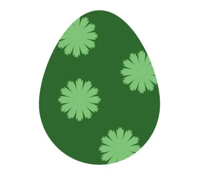 Easter egg icon on white background Stock Illustration