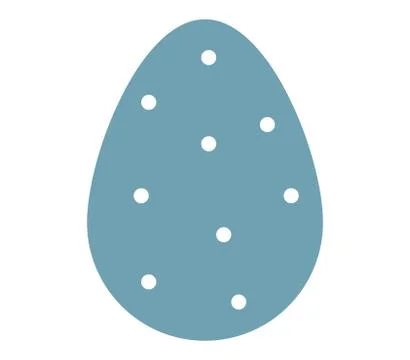 Easter egg icon on white background Stock Illustration