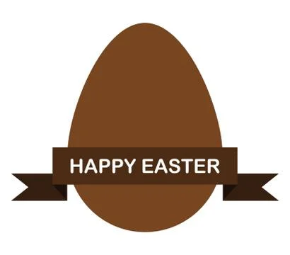 Easter egg icon on white background Stock Illustration