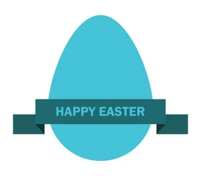 Easter egg icon on white background Stock Illustration