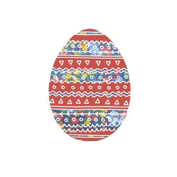 Easter egg. illustration with Easter motif Stock Illustration