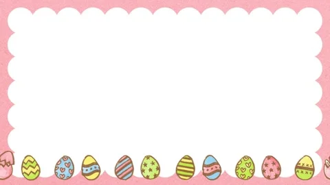 Easter egg illustration frame 動画素材 310507903