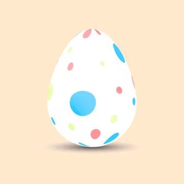 Easter egg. Illustration. Painted. Easter Holiday. Vector. Stock Illustration