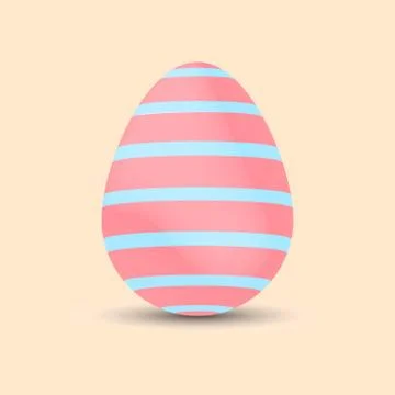 Easter egg. Illustration. Painted. Easter Holiday. Vector. Stock Illustration