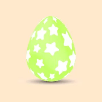 Easter egg. Illustration. Painted. Easter Holiday. Vector. Stock Illustration