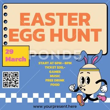 Easter Egg Instagram Post Modello PSD