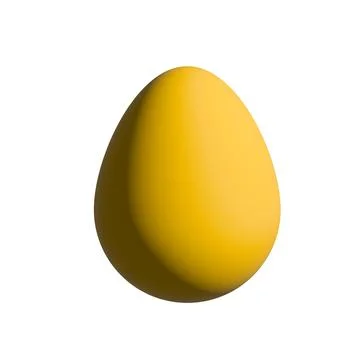 Easter Egg Isolate. 3d realistic Easter egg set. Colorful eggs icon Stock Photos