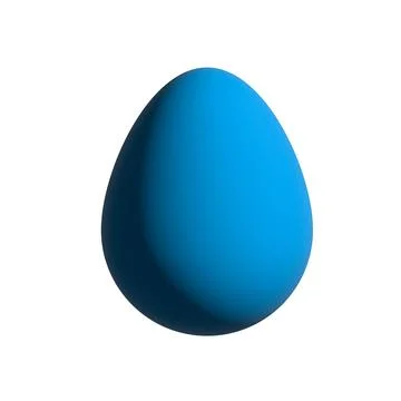 Easter Egg Isolate. 3d realistic Easter egg set. Colorful eggs icon Stock Photos