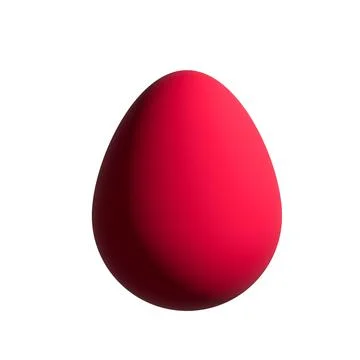 Easter Egg Isolate. 3d realistic Easter egg set. Colorful eggs icon Stock Photos