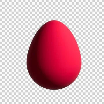 Easter Egg Isolate. 3d realistic Easter egg set. Colorful eggs icon Stock Photos