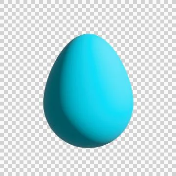 Easter Egg Isolate. 3d realistic Easter egg set. Colorful eggs icon Stock Photos