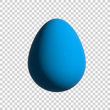 Easter Egg Isolate. 3d realistic Easter egg set. Colorful eggs icon Stock Photos