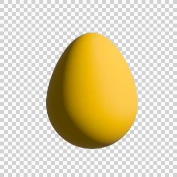 Easter Egg Isolate. 3d realistic Easter egg set. Colorful eggs icon Stock Photos