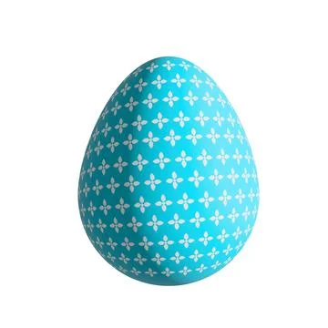 Easter Egg Isolate. Cute of cartoon ornamental Happy Easter eggs isolated o.. Stock-Fotos