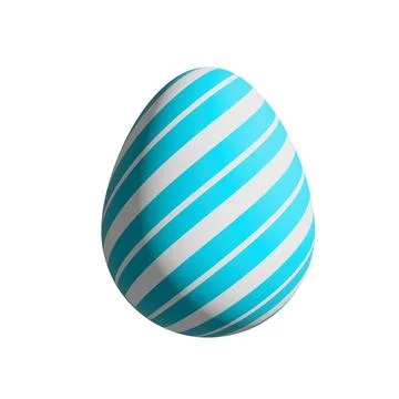 Easter Egg Isolate. Cute of cartoon ornamental Happy Easter eggs isolated o.. Stock Photos