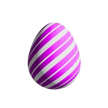 Easter Egg Isolate. Cute of cartoon ornamental Happy Easter eggs isolated o.. Stock Photos