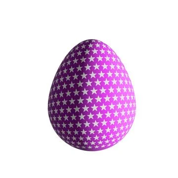 Easter Egg Isolate. Cute of cartoon ornamental Happy Easter eggs isolated o.. Stock Photos
