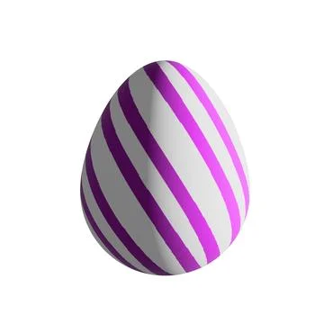 Easter Egg Isolate. Cute of cartoon ornamental Happy Easter eggs isolated o.. Stock Photos