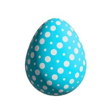 Easter Egg Isolate. Cute of cartoon ornamental Happy Easter eggs isolated o.. Stock Photos