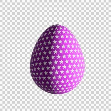 Easter Egg Isolate. Cute of cartoon ornamental Happy Easter eggs isolated o.. Stock Photos