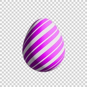 Easter Egg Isolate. Cute of cartoon ornamental Happy Easter eggs isolated o.. Stock Photos