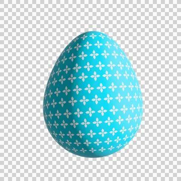 Easter Egg Isolate. Cute of cartoon ornamental Happy Easter eggs isolated o.. Stock Photos