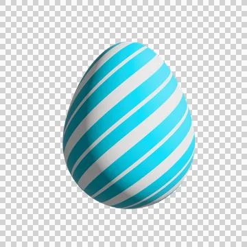 Easter Egg Isolate. Cute of cartoon ornamental Happy Easter eggs isolated o.. Stock Photos