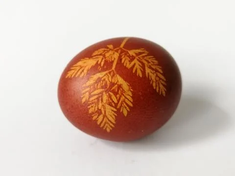 Easter egg isolated on the bright background Stock Photos