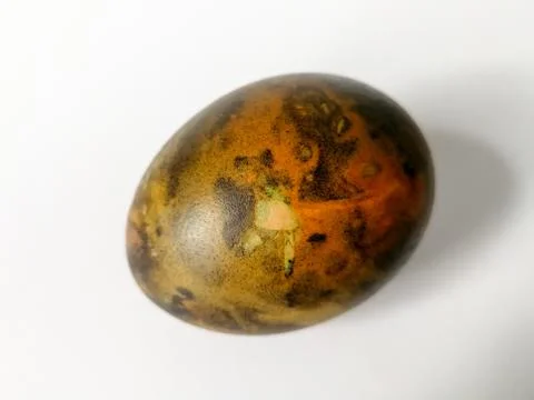 Easter egg isolated on the bright background Foto stock