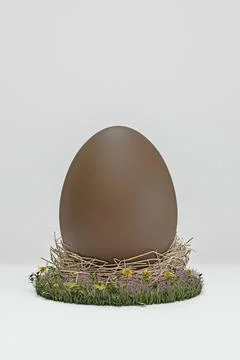 Easter egg isolated on white background Stock Illustration