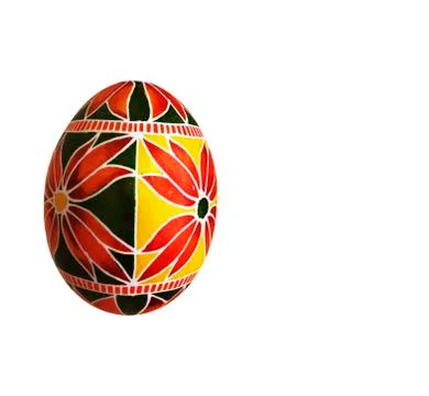 Easter egg isolated on a white background. Clipping path included, solitary i Stock Photos