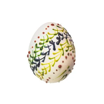 Easter egg isolated on a white background Stock Photos