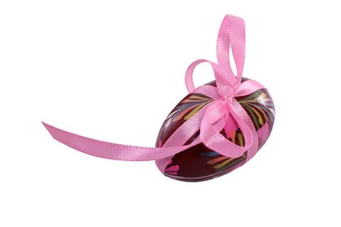 Easter egg isolated on white background Stock Photos