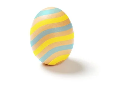 Easter egg isolated on white background Stock Photos