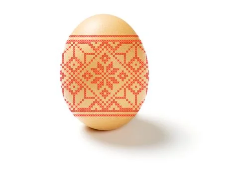 Easter egg isolated on white background Stock Photos