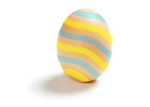Easter egg isolated on white background Stock Photos