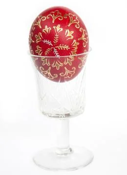 Easter egg isolated on white Stock Photos