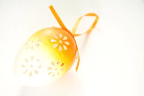 Easter egg isolated on white Stock Photos