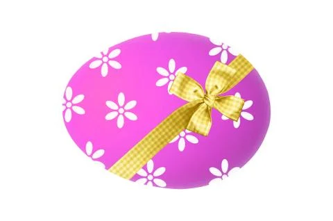 Easter egg isolated on white Stock Photos