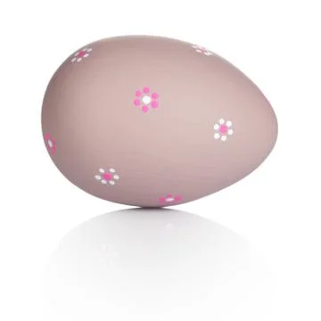 Easter Egg Isolated On White Stock Photos