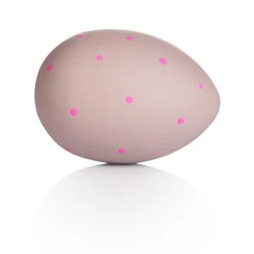 Easter Egg Isolated On White Stock Photos