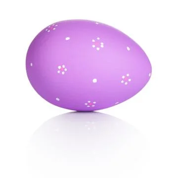 Easter Egg Isolated On White Stock Photos