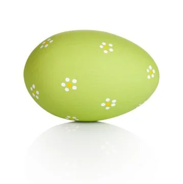 Easter Egg Isolated On White Stock Photos