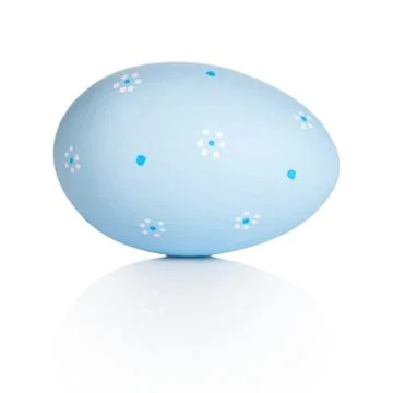 Easter Egg Isolated On White Stock Photos