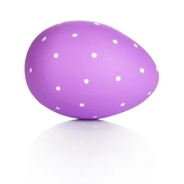 Easter Egg Isolated On White Stock Photos