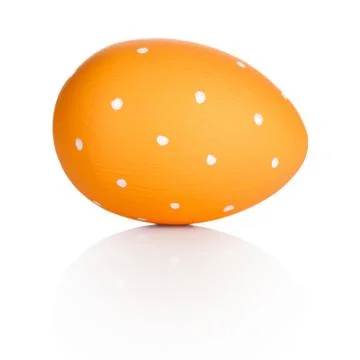 Easter Egg Isolated On White Stock Photos