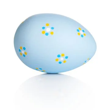 Easter Egg Isolated On White Stock Photos