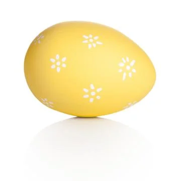 Easter Egg Isolated On White Stock Photos