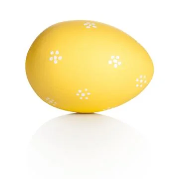 Easter Egg Isolated On White Stock Photos