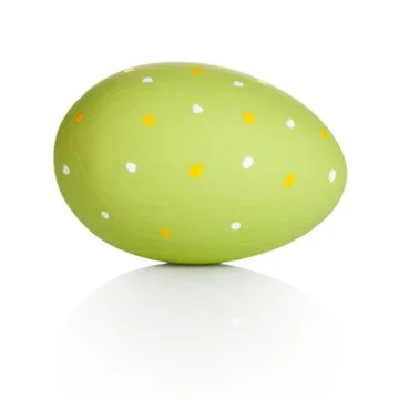 Easter Egg Isolated On White Stock Photos